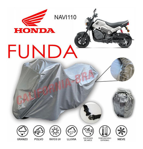 Funda Cubierta Lona Moto Cubre Honda Navi110