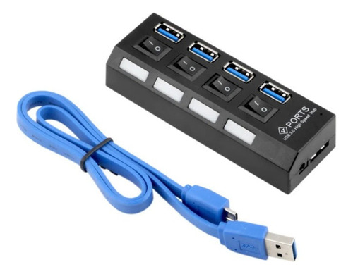 Hub Switch Usb 3.0 Y 2.0 Con 4 Puertos