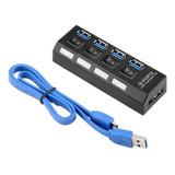 Hub Switch Usb 3.0 Y 2.0 Con 4 Puertos