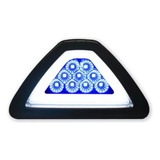 Stop Auxiliar Para Motocicleta Con 9 Leds Luz Azul Y Aro Gel