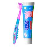 Escova De Dente Infantil Peppa Pig + Gel Dental 50g (kit)