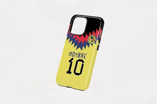 Funda Para iPhone Doble Capa Antigolpes Impresión Completa Full Color America 95-96 Local
