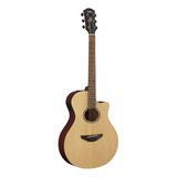 Guitarra Electroacústica Yamaha Apx600m Ns De Acero, Color Natural, Orientación A La Derecha