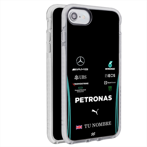 Funda Para iPhone Mercedes F1 Personalizada Con Tu Nombre