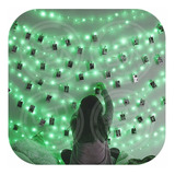 Guirnalda Alamble Led 10 M Verde + 40 Broches Madera Enchufe