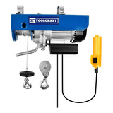 Polipasto Eléctrico Winch Toolcraft Tc3414 Capacidad 400 Kg Color Azul