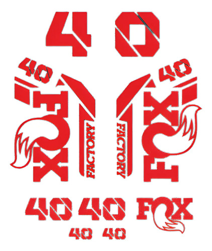 Stickers Pegatina Calcomania Fox 40 Horquillas Suspension | Meses sin interés