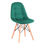 Cadeira Charles Eames Velvet Estofada Veludo Varias Cores