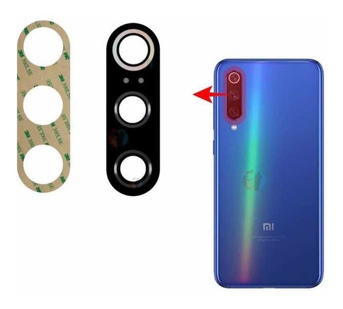 Lente Vidro Da Câmara Traseira Compatível Com Xiaomi Mi 9 Se