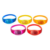 Pulseras Fluorescentes Led, Control De Sonido Fiesta Fluor