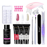 Kit Uñas Polygel-acrigel Acrílico Polygel Acrilicas Completo