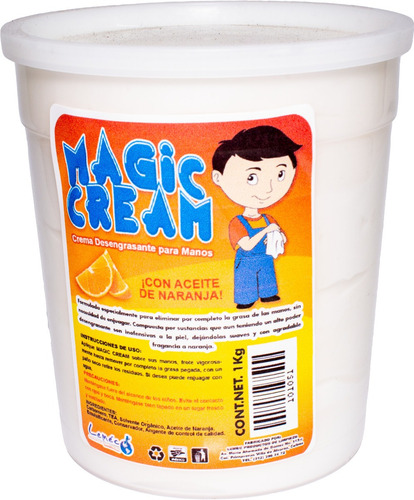 Magic Cream | Crema Desengrasante Para Manos 1 Kg 
