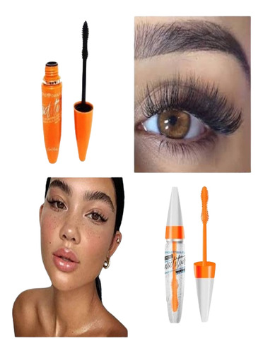 10 Duo Mascara De Pestañas Rimel Exactitud Y Serum Alargador