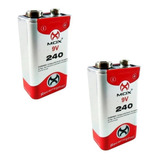 Kit 2 Baterias Recarregável 9 Volts Mox 9v Original