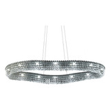 Colgante Moderno Oval Patagonia Caireles Cristal Led