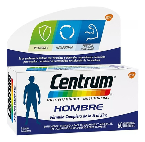 Centrum Hombre X 60 Multivi/multimineral Ver Nuevo Envase 