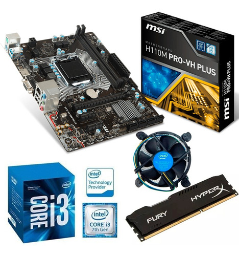 H110m Pro-vh Plus I3 3.90 Ghz Hyper Fury 8gb Escucho Ofertas