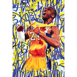 Tecido Canvas Kobe Bryant Graffiti