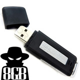 Mini Microfone Espião Pen Drive Com Gravador De Voz Som Ba1