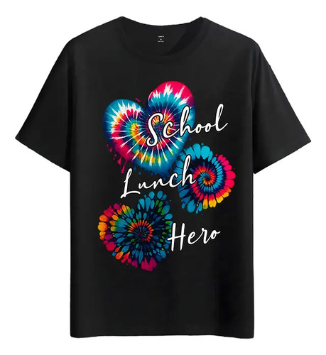 Tshirt Muscle Freaks Tiedye Heart Estilo Lunch Hero Imagen