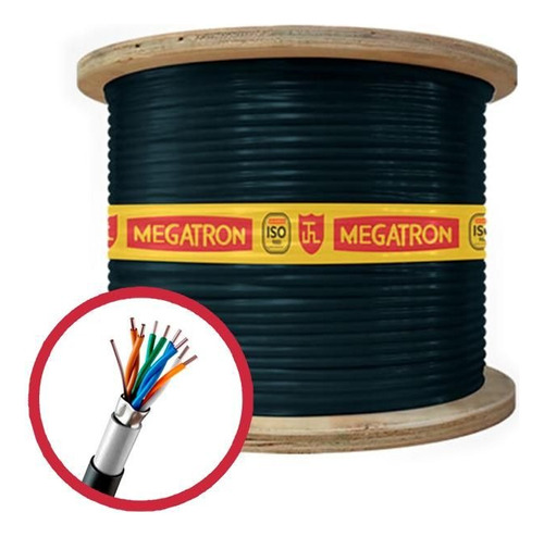 Cabo Lan Rede Cat5e Blindado 305 Metro 100% Cobre Homologado