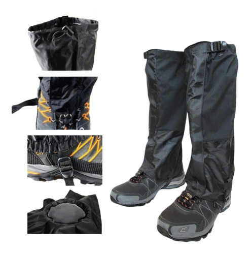 Polaina Trekking Impermeable Reforzada Regulable 