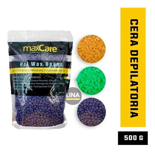 Cera Max Care Elastica Granulada Para Depilar 1 Kg 