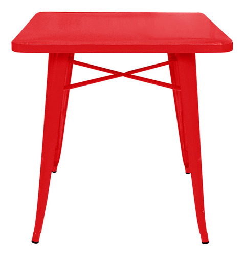 Mesa Tolix 70 - C - Desillas Patas Tono Rojo