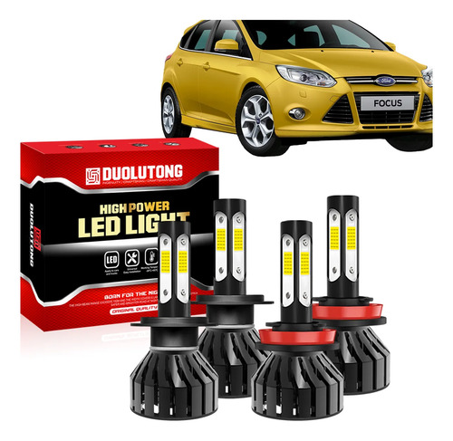 Kit Focos Led Alta H7 Baja H11 Con Canbus Mini Para Auto