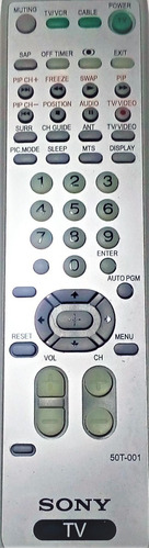 Control Remoto Para Tv Sony Wega...