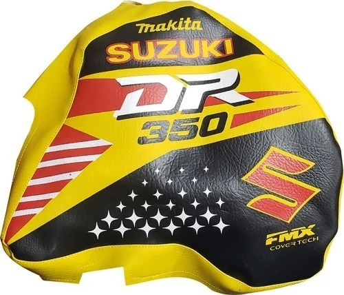 Funda Tanque Amarilla Suzuki Dr 350 Grip Calidad Premium Fmx