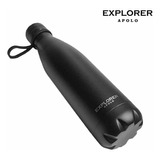 Botella Deportiva 750 Ml Acero Inoxidable Explorer Negra