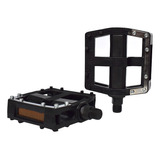 Pedal Mtb Hengf Negro Plano Con Metal Hilo 9/16 China Ms01