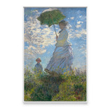 Quadro Claude Monet Mulher Com Sombrinha Grande Tela 120x80