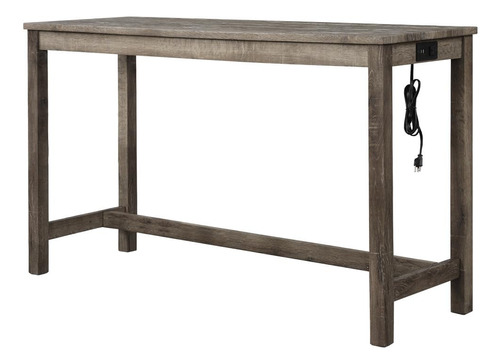 Best Master Furniture Cooper - Mesa Rectangular Para Bar, Ro