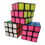 12 Cubo Rubik 3x3 Económico Mayoreo Caras Neón   