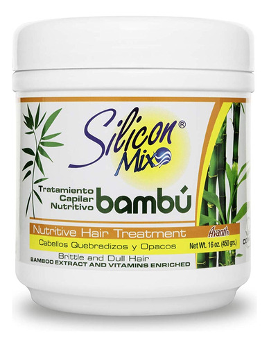 Silicon Mix Tratamiento Capilar Nutritivo De Bambu, 16 Onzas