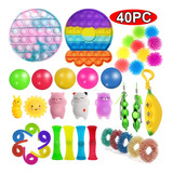 40pc Fidget Toys Pop It, Caixa De Mistério De Brinquedos De