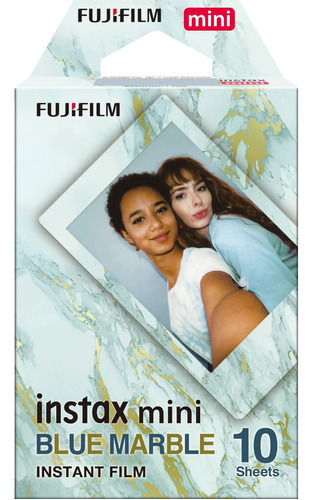 Película Fujifilm Instax Mini Blue Marble 10 Fotos Decoradas