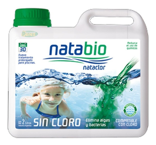 Natabio Nataclor 2 Lt Alguicida Antimicrobiano Cloro 30 Dias