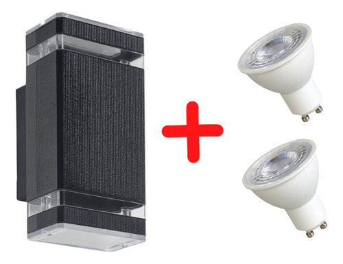 Artefacto Luminaria Aplique Bidireccional Anka + Lampara Led