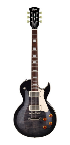 Guitarra Cort Cr 250 Trans Black Les Paul