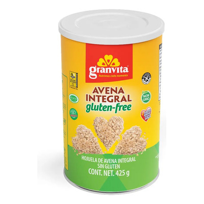 Granvita, Avena Integral Sin Gluten,425g