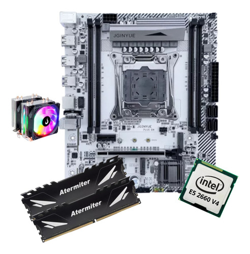 Kit Gamer Placa Mãe X99 White Intel Xeon E5 2660 V4 64gb Coo