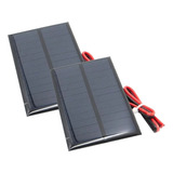 Painel Placa Célula  Solar 6v 1w 200ma 110x60mm Mini 2 Pcs