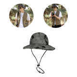Sombrero De Pescador Con Estampado De Camuflaje Para Escalad