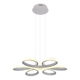 Lámpara Colgante Moderna Luxica Lighting Candil Led Flower Color Dorado