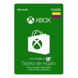 Tarjeta De Xbox $55.000 Pesos Para Cuenta Colombiana