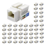 Jack Rj45 Hembra Cat Categoria 6 Ficha Conector Red X 100 U