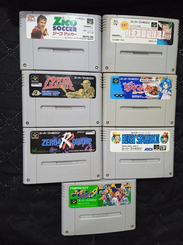 Combo 7 Juegos Originales Para Super Famicom